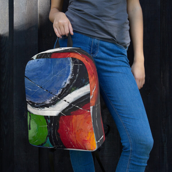 Abstract Print Backpack - “Conversely Concave"