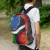Abstract Print Backpack - “Conversely Concave"