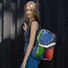 Abstract Print Backpack - “Conversely Concave"