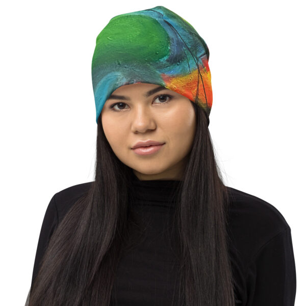 Abstract Print Beanie