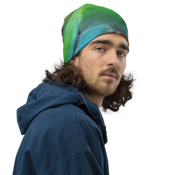 Abstract Print Beanie