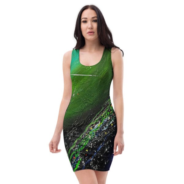 Abstract Bodycon Dress