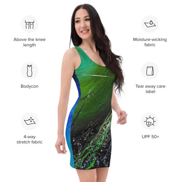 Abstract Bodycon Dress