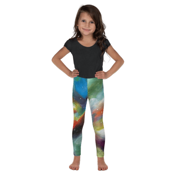 all-over-print-kids-leggings-white-front-687ba7eacb0f3 Kid's Abstract Leggings - “Chromatic Whispers”