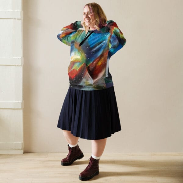 all-over-print-recycled-unisex-hoodie-white-front-6872ceb0534c5.jpg Unisex Hoodie - “Chromatic Whispers”