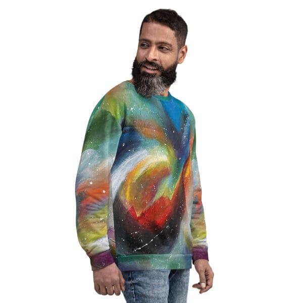 all-over-print-recycled-unisex-sweatshirt-white-right-front-6872b9bd5063b.jpg Unisex Sweatshirt - “Chromatic Whispers”