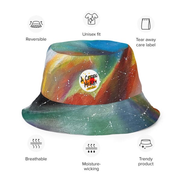 Reversible Bucket Hat - “Chromatic Whispers”