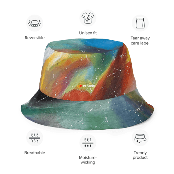 Reversible Bucket Hat - “Chromatic Whispers”