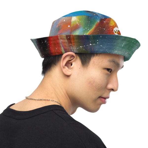 Reversible Bucket Hat - “Chromatic Whispers”