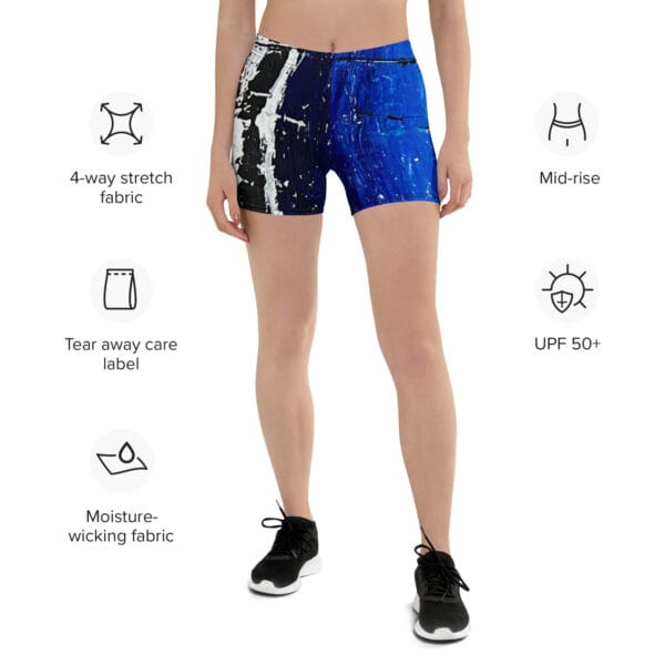 Abstract Print Shorts - "Sisterhood"