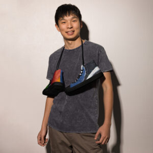 Men’s High Top Canvas Shoes - “Conversely Concave"