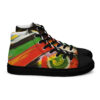 Men’s Abstract High Top Canvas Shoes