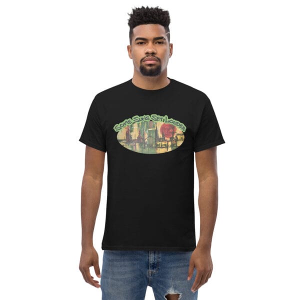 unisex-classic-tee-black-front-68669a00cb413.jpg Abstract Unisex Classic T-Shirt