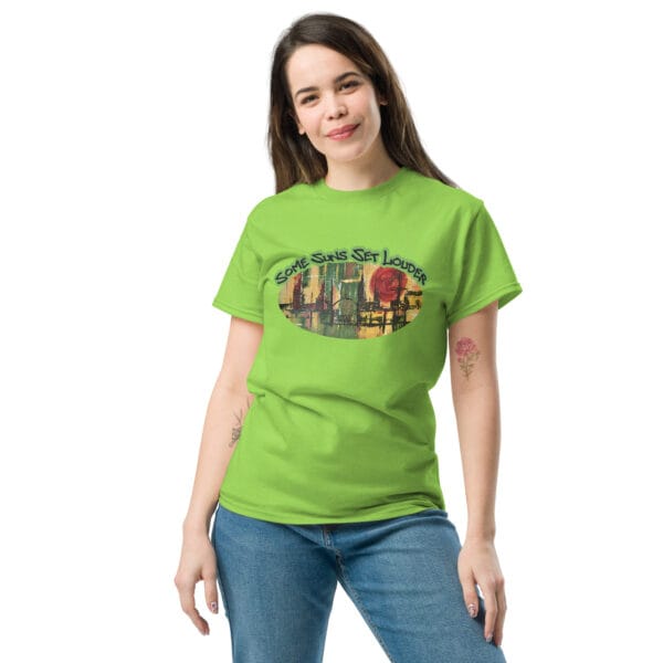 unisex-classic-tee-lime-front-68669a00b2d32.jpg Abstract Unisex Classic T-Shirt