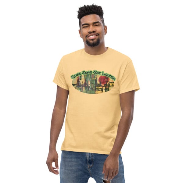 unisex-classic-tee-yellow-haze-front-2-68669a01a18e4.jpg Abstract Unisex Classic T-Shirt