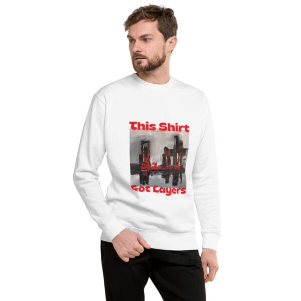 Unisex Premium Sweatshirt -"Fragments of Fire"