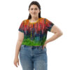 all-over-print-crop-tee-white-front-689800a22a8d1.jpg Abstract Print Crop Tee - “Picnic”