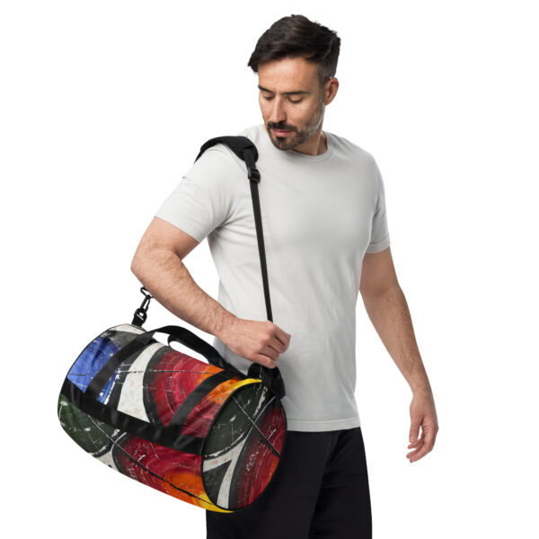 Abstract Print Gym Bag - "Conversely Concave 02"