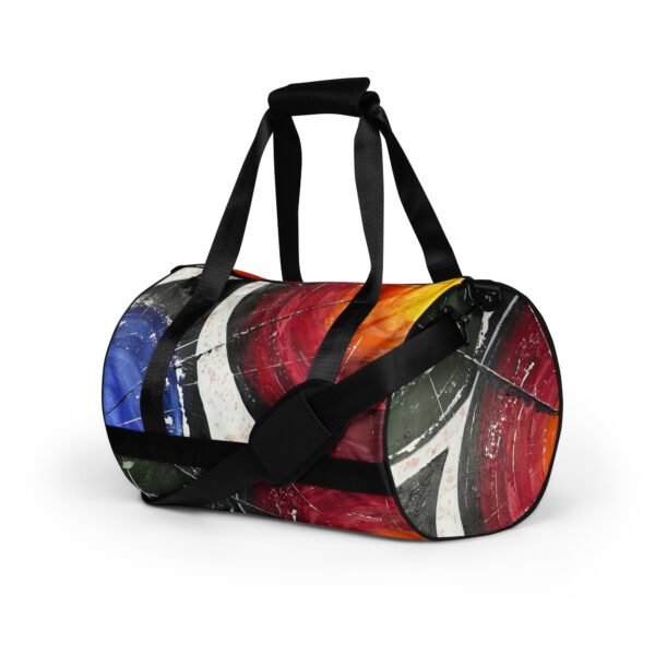 Abstract Print Gym Bag - "Conversely Concave 02"