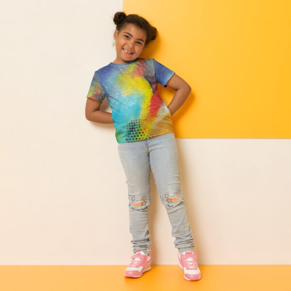 Kids Crew Neck T-Shirt- “Red Rasta”