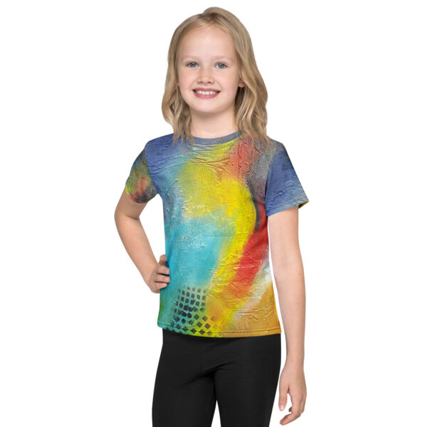 Kids Crew Neck T-Shirt- “Red Rasta”