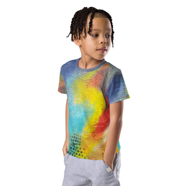 Kids Crew Neck T-Shirt- “Red Rasta”