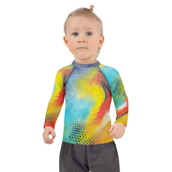 all-over-print-kids-rash-guard-white-front-68a8a04639b9e.jpg Kids Rash Guard (UPF 50+) - "Red Rasta"