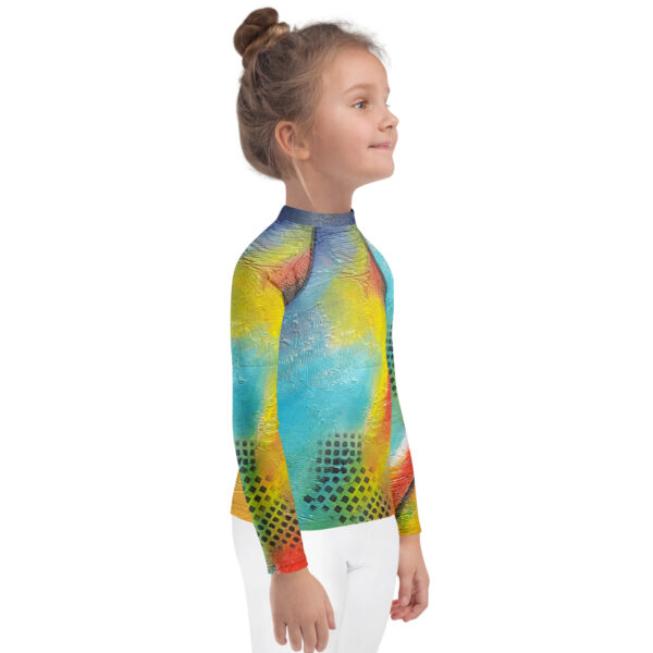 all-over-print-kids-rash-guard-white-right-68a8a04639cce.jpg Kids Rash Guard (UPF 50+) - "Red Rasta"