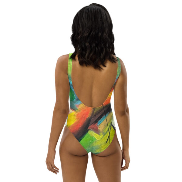 Abstract Print One-Piece Swimsuit