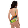 Abstract Print One-Piece Swimsuit
