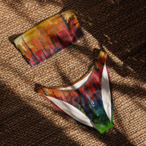 Recycled Bandeau Bikini - “Picnic“