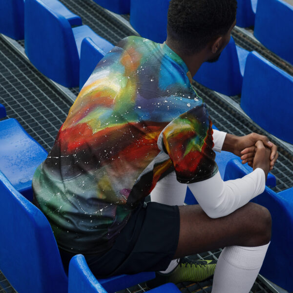 Recycled Unisex Sports Jersey  “Chromatic Whispers”