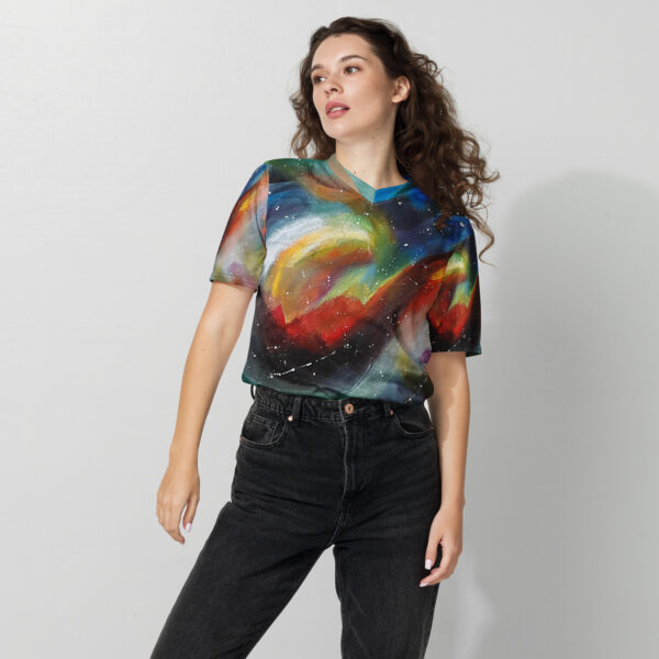 Recycled Unisex Sports Jersey  “Chromatic Whispers”