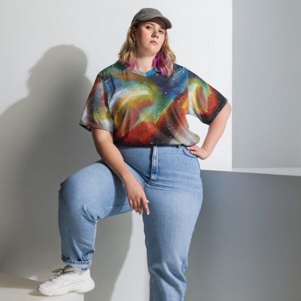 Recycled Unisex Sports Jersey  “Chromatic Whispers”