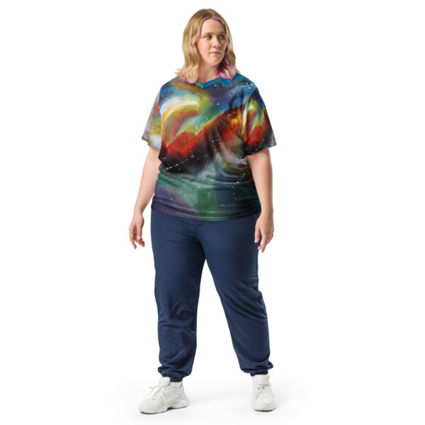 Recycled Unisex Sports Jersey  “Chromatic Whispers”