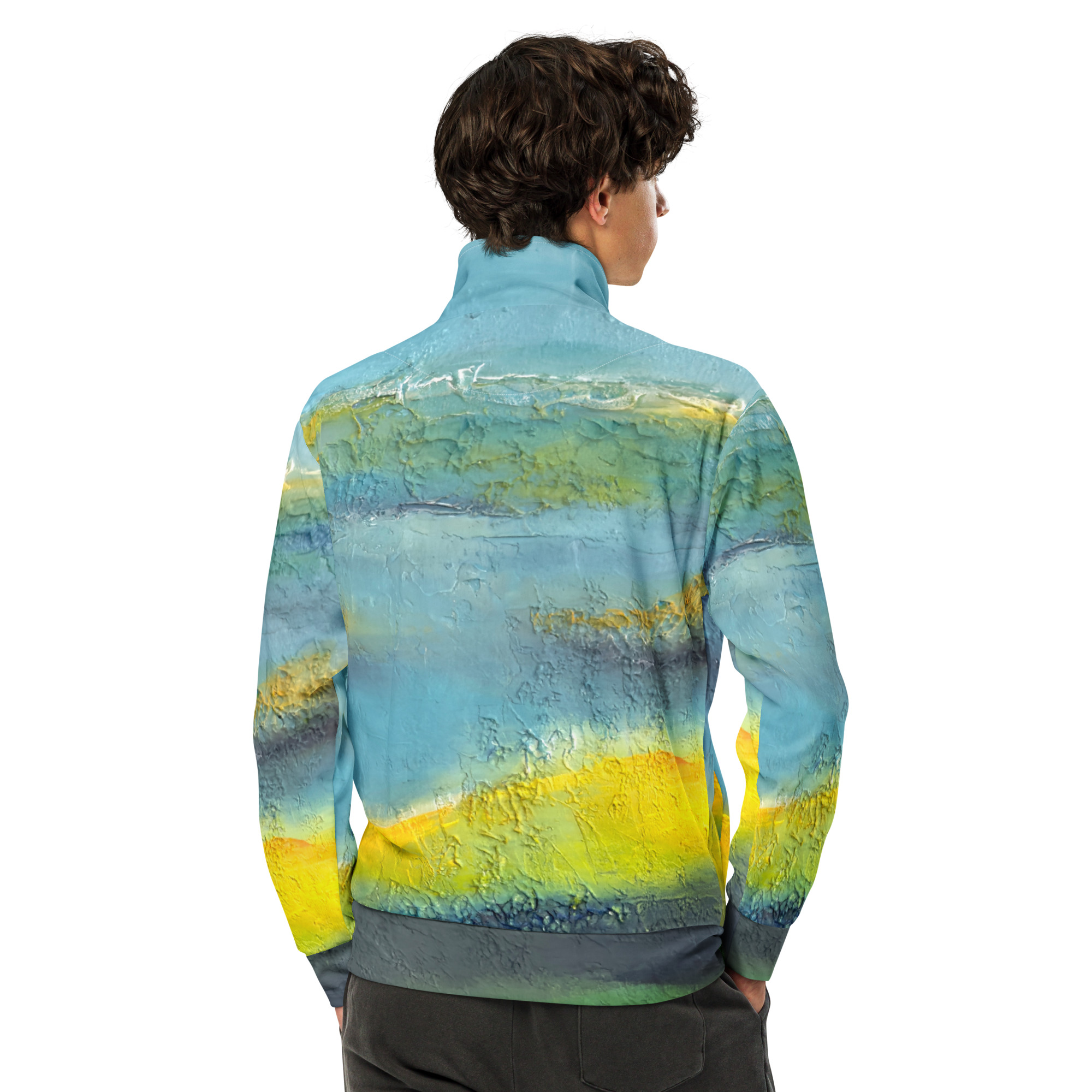 Abstract Recycled Unisex Track Jacket | By Ceren McKay