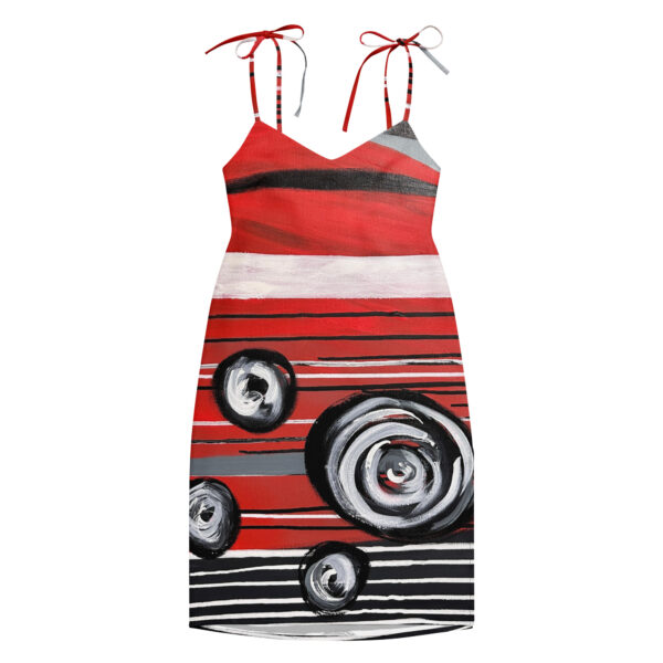 Tie-Strap Midi Dress - 'WB Fire"