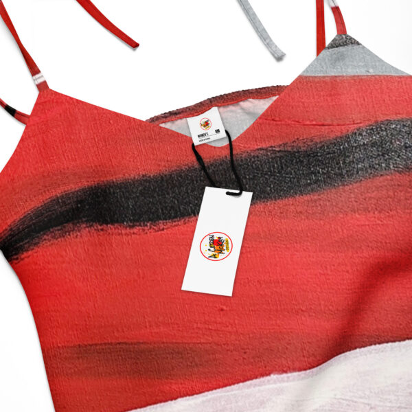 Tie-Strap Midi Dress - 'WB Fire"