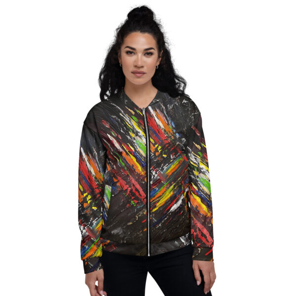 Unisex Bomber Jacket - "Echoes of Light"