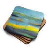Abstract Cork-Back Coaster