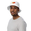 organic-bucket-hat-bio-white-front-689d5e01661bc.jpg Organic Bucket Hat - Color Splash (Embroidery)