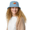 organic-bucket-hat-slate-blue-front-689d5e0166134.jpg Organic Bucket Hat - Color Splash (Embroidery)
