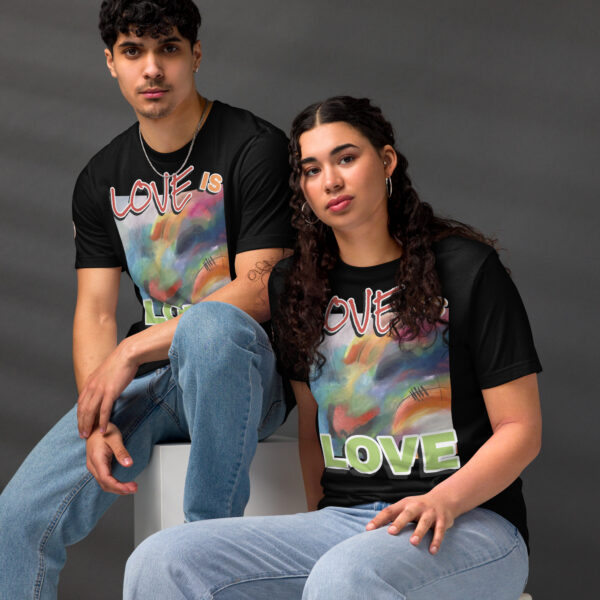 Unisex Staple Eco T-Shirt - “Radiant Veil” + Love is Love