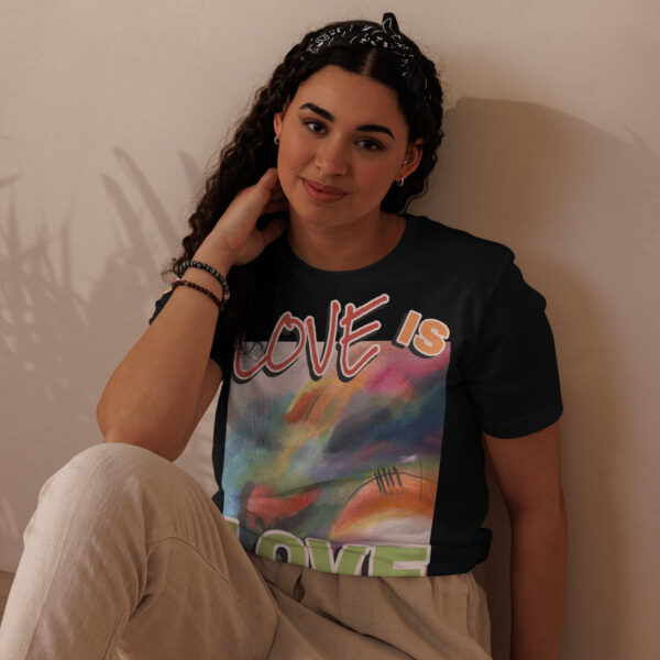 Unisex Staple Eco T-Shirt - “Radiant Veil” + Love is Love
