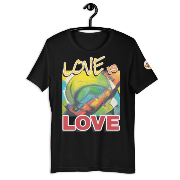 unisex-staple-eco-t-shirt-black-front-68ab910d863b5 Abstract Unisex Staple Eco T-Shirt | Love is Love