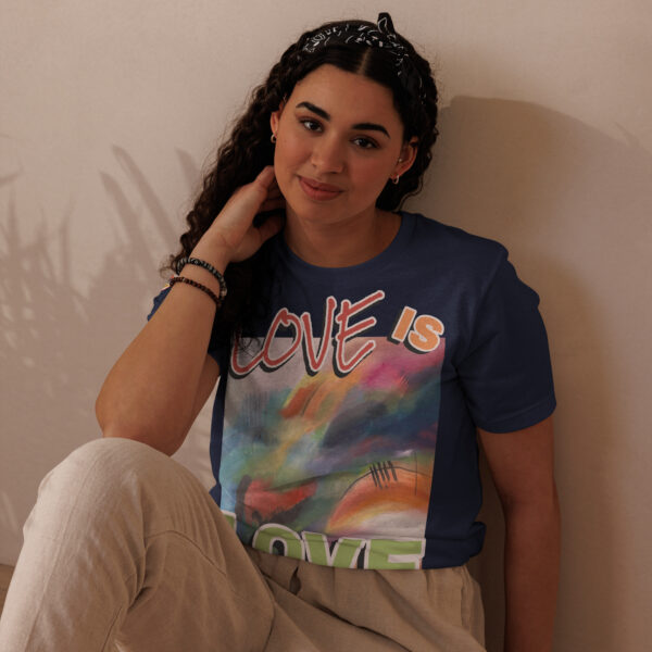 Unisex Staple Eco T-Shirt - “Radiant Veil” + Love is Love