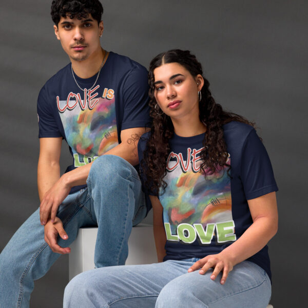 Unisex Staple Eco T-Shirt - “Radiant Veil” + Love is Love