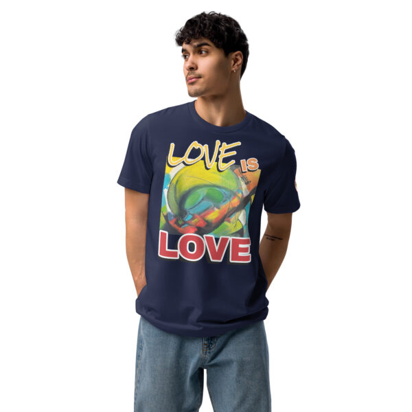 unisex-staple-eco-t-shirt-navy-front-68ab910d8764f Abstract Unisex Staple Eco T-Shirt | Love is Love