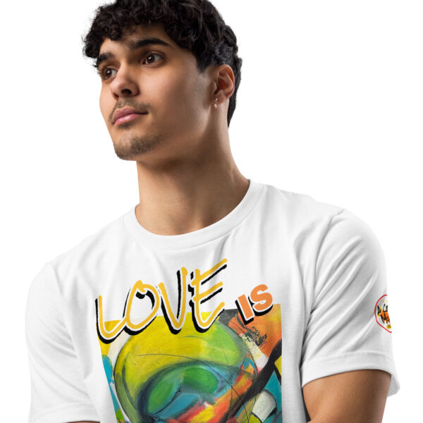 unisex-staple-eco-t-shirt-white-front-2-68ab910d8c602 Abstract Unisex Staple Eco T-Shirt | Love is Love