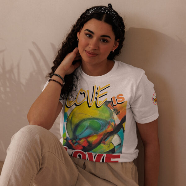 unisex-staple-eco-t-shirt-white-front-68ab9030d9b00.jpg Abstract Unisex Staple Eco T-Shirt | Love is Love